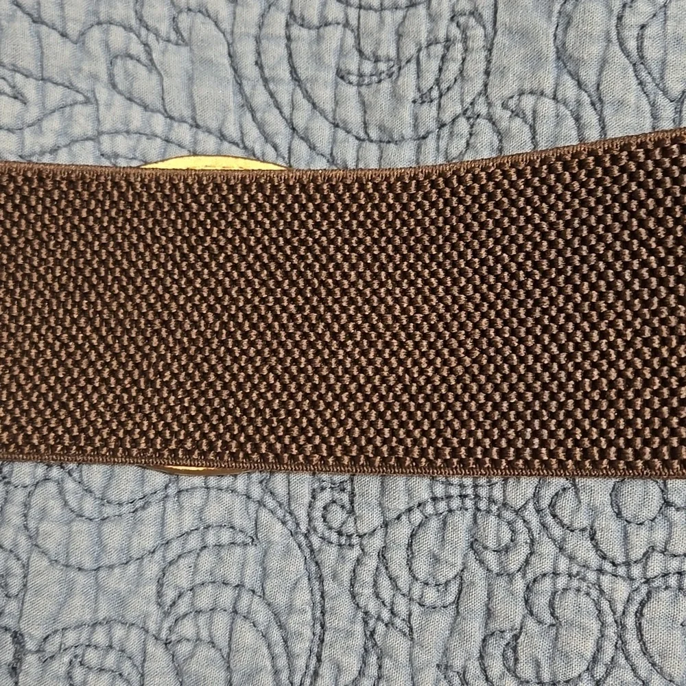 Chico's Brown Textured Stretch Belt